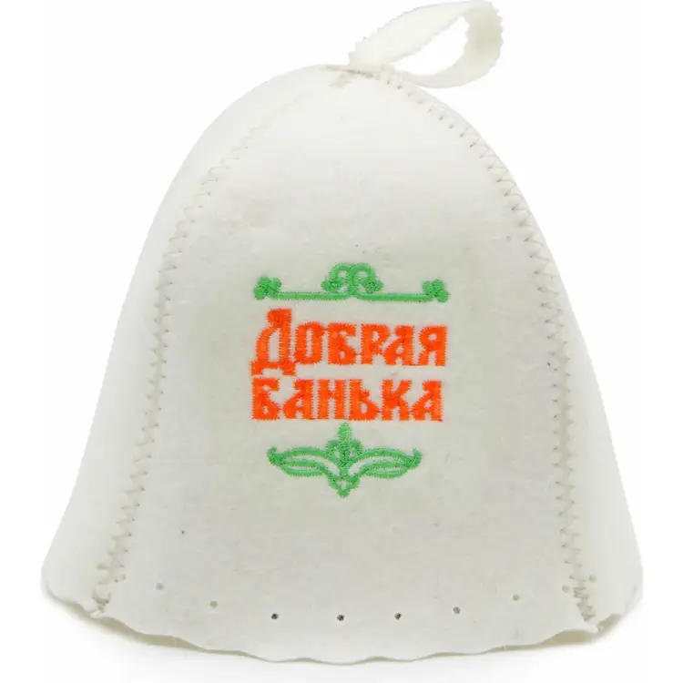 Шапка для бани Бацькина баня Добрая банька 10001 Шапка для бани Бацькина баня Добрая банька 10001