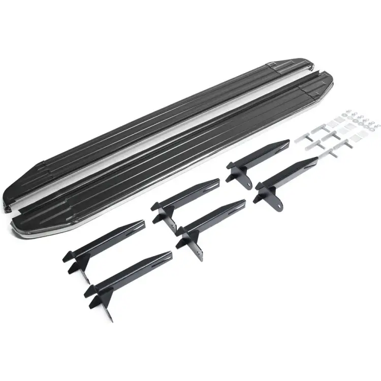 Автомобильные пороги для Volkswagen Amarok 2010-2016 г.в. Rival Premium A193ALP.5803.1