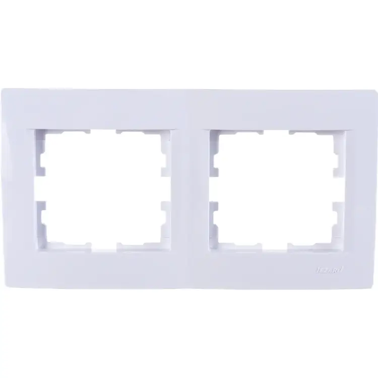 Двухместная горизонтальная рамка Lezard KARINA 707-0200-147