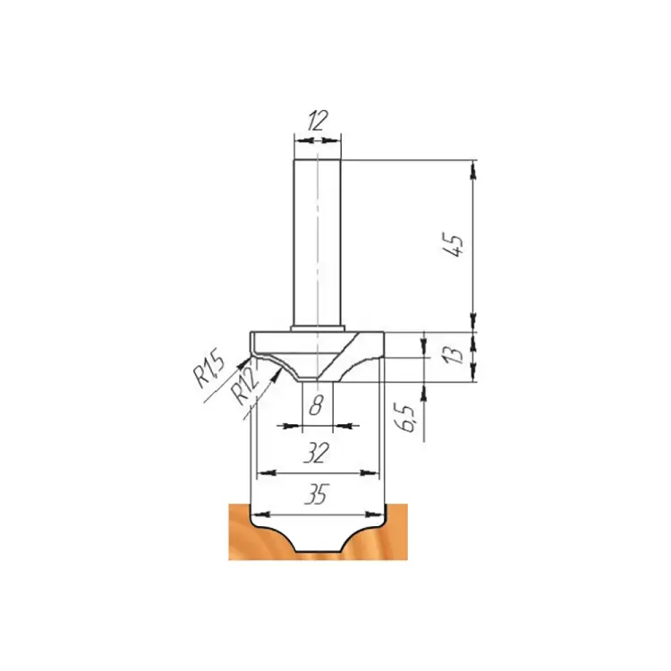 Фреза МебельДрев ФК 0260 4627198884968