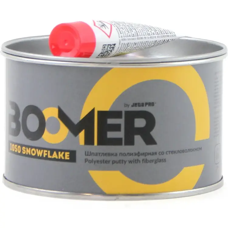Полиэфирная конструкционная шпатлевка BOOMER Snowflake 1050/0,5 Полиэфирная конструкционная шпатлевка BOOMER Snowflake 1050/0,5