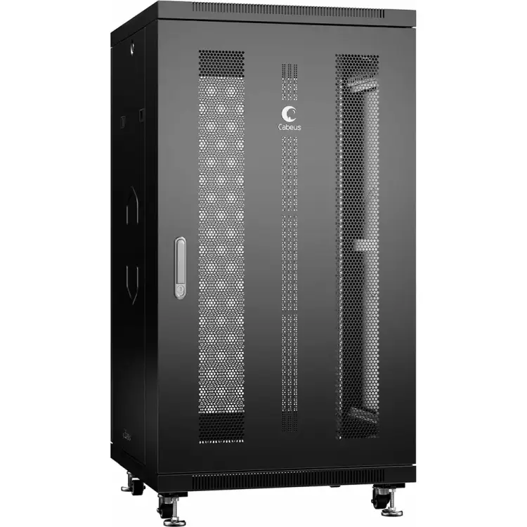Монтажный напольный телекоммуникационный шкаф для оборудования Cabeus ND-05C-22U60/60-BK Монтажный напольный телекоммуникационный шкаф для оборудования Cabeus ND-05C-22U60/60-BK