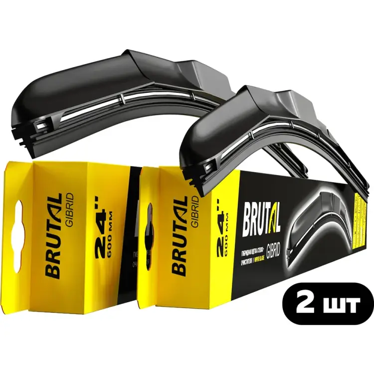 Комплект гибридных щеток стеклоочистителя BRUTAL BR00094