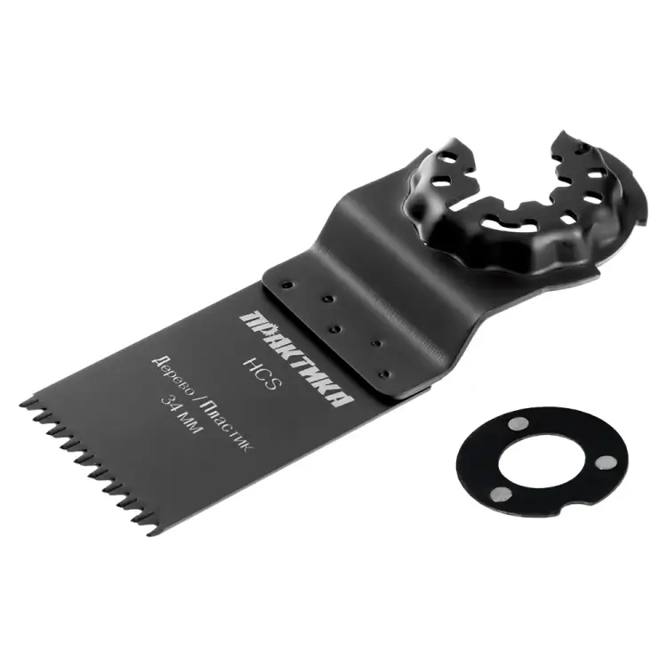 Режущая насадка для МФИ, по дереву ПРАКТИКА пазовая прямая, HCS, 34 мм, крупный зуб 240-089