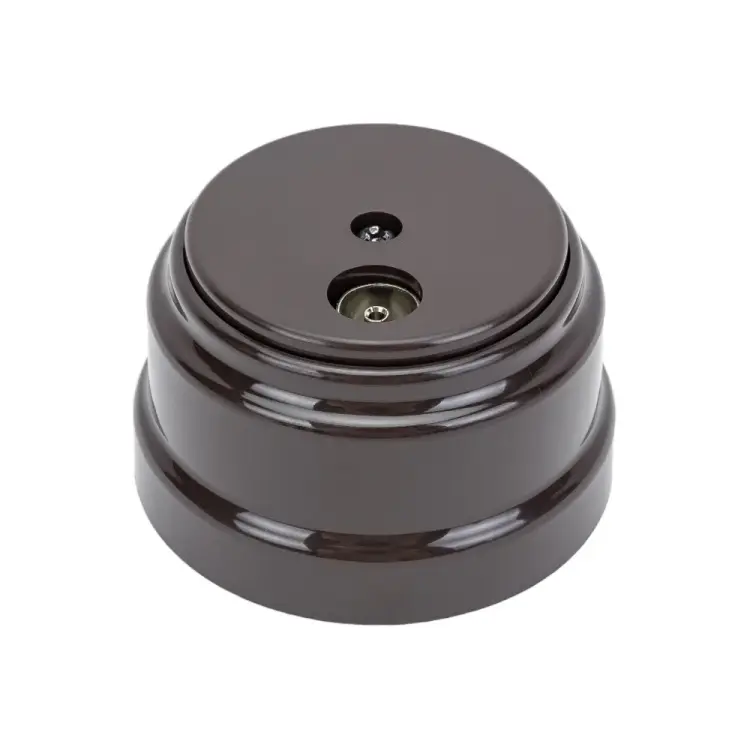 Розетка BYLECTRICA серия РЕТРО ТР-5241 шоколад