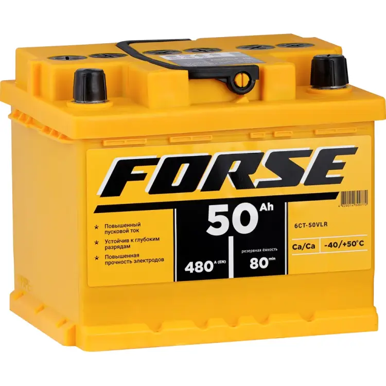 Аккумуляторная батарея FORSE 6ст-50 VLR 0 550106050