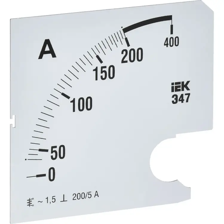 Сменная шкала к амперметру IEK э47 IPA20D-SC-0200