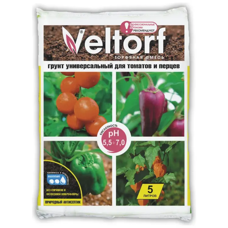 Грунт для томатов и перцев Veltorf FP10050042
