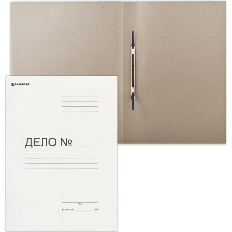 Картонный скоросшиватель BRAUBERG 126524