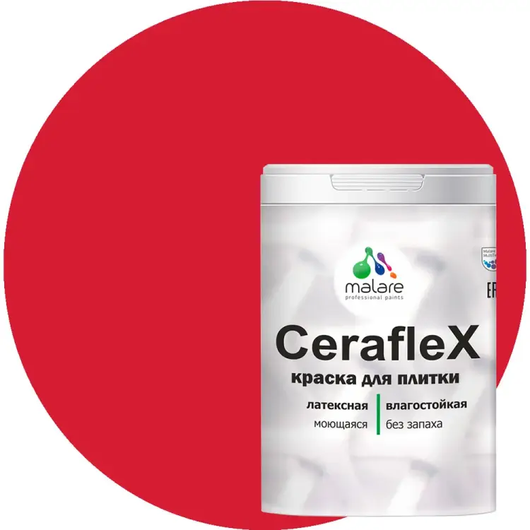 Латексная краска для кафельной и керамической плитки MALARE Ceraflex 2036755006583 Латексная краска для кафельной и керамической плитки MALARE Ceraflex 2036755006583