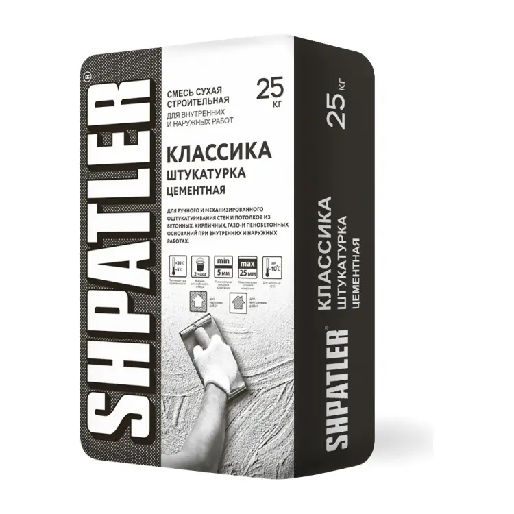 Цементная штукатурка ШПАТЛЕР Классика Ш00013 Цементная штукатурка ШПАТЛЕР Классика Ш00013