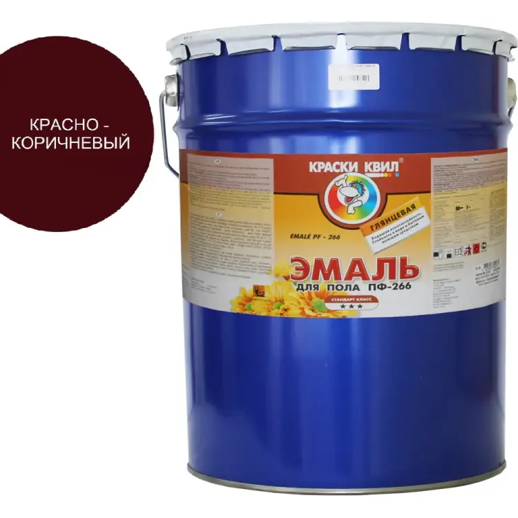 Эмаль для пола Краски квил ПФ-266 4607023392271 Эмаль для пола Краски квил ПФ-266 4607023392271
