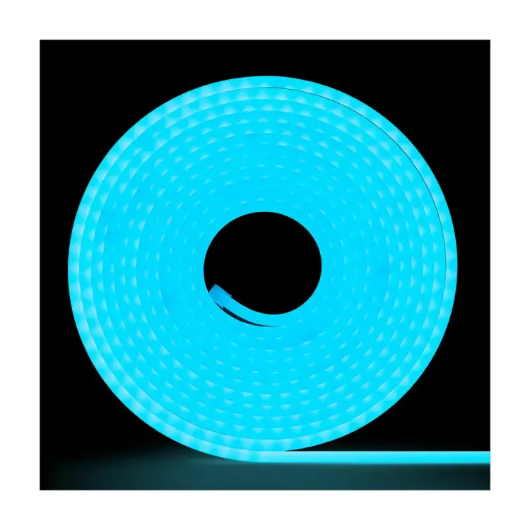 Неоновая светодиодная лента MAKSILED ML-NF-PR-6mm-L50-Turquoise