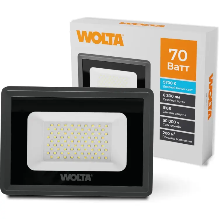 Светодиодный прожектор Wolta WFL-70W/06