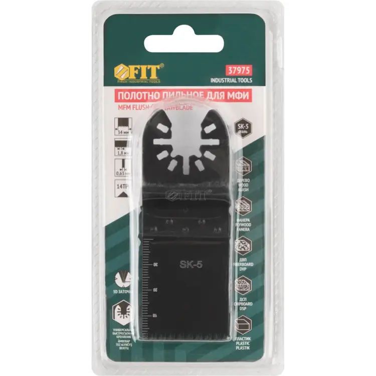 Фрезерованное ступенчатое полотно пильное FIT 37975