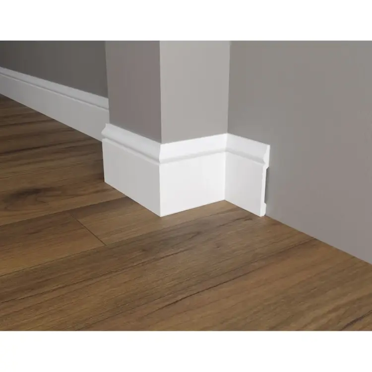 Ударопрочный влагостойкий напольный плинтус под покраску Decor-Dizayn DD004 Ударопрочный влагостойкий напольный плинтус под покраску Decor-Dizayn DD004