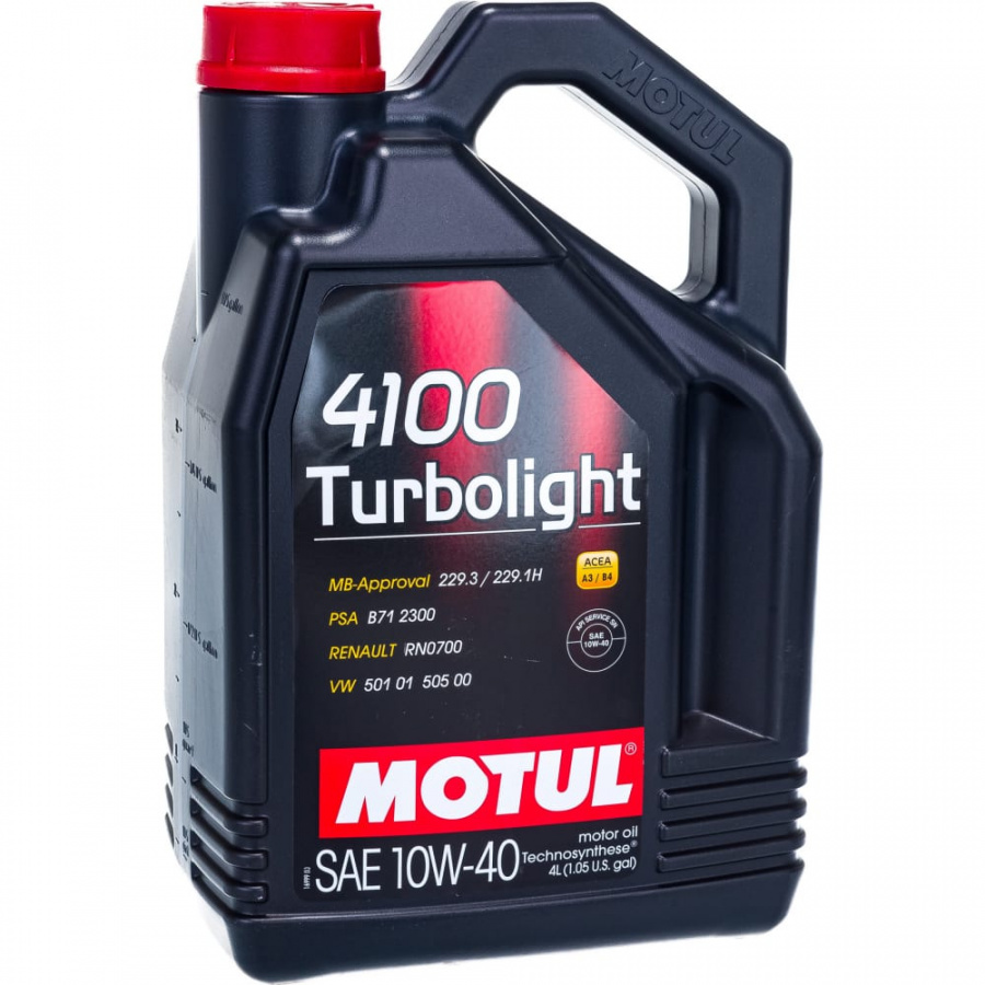 Моторное масло MOTUL 4100 Turbolight 10W40