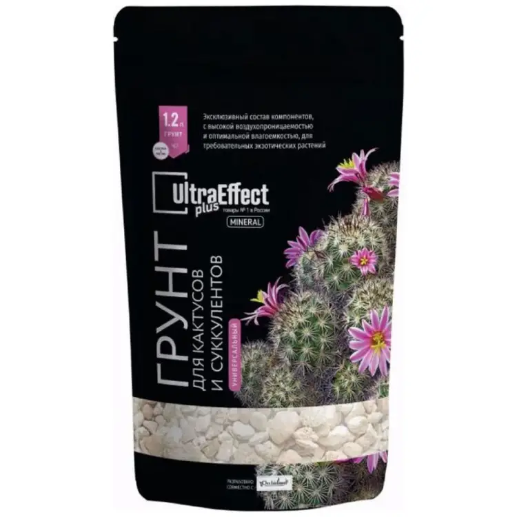 Универсальный грунт для кактусов и суккулентов EffectBio UltraEffect Plus Mineral 4603735996158