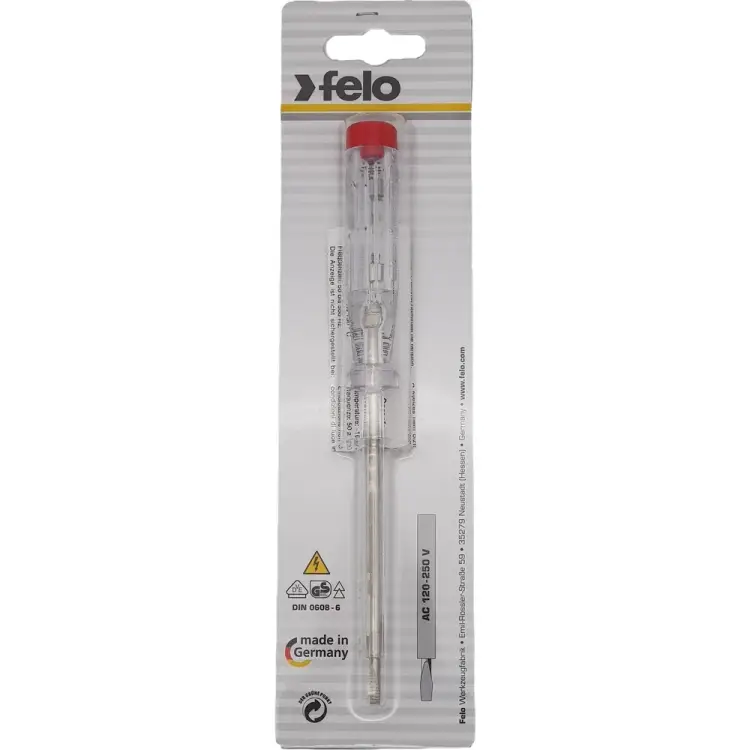 Отвертка тестер напряжения Felo 36135001