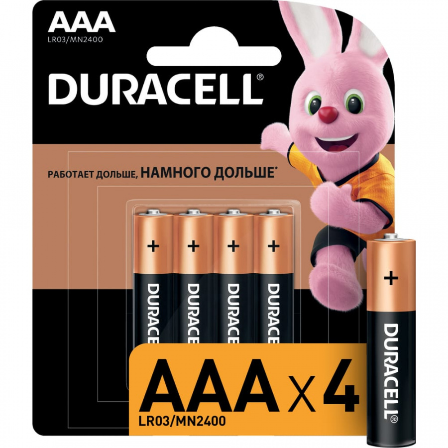 Батарейка Duracell LR03-4BL BASIC