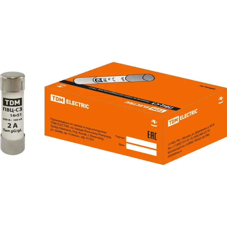 Плавкая вставка TDM ELECTRIC ПВЦ-С3 SQ0729-0012