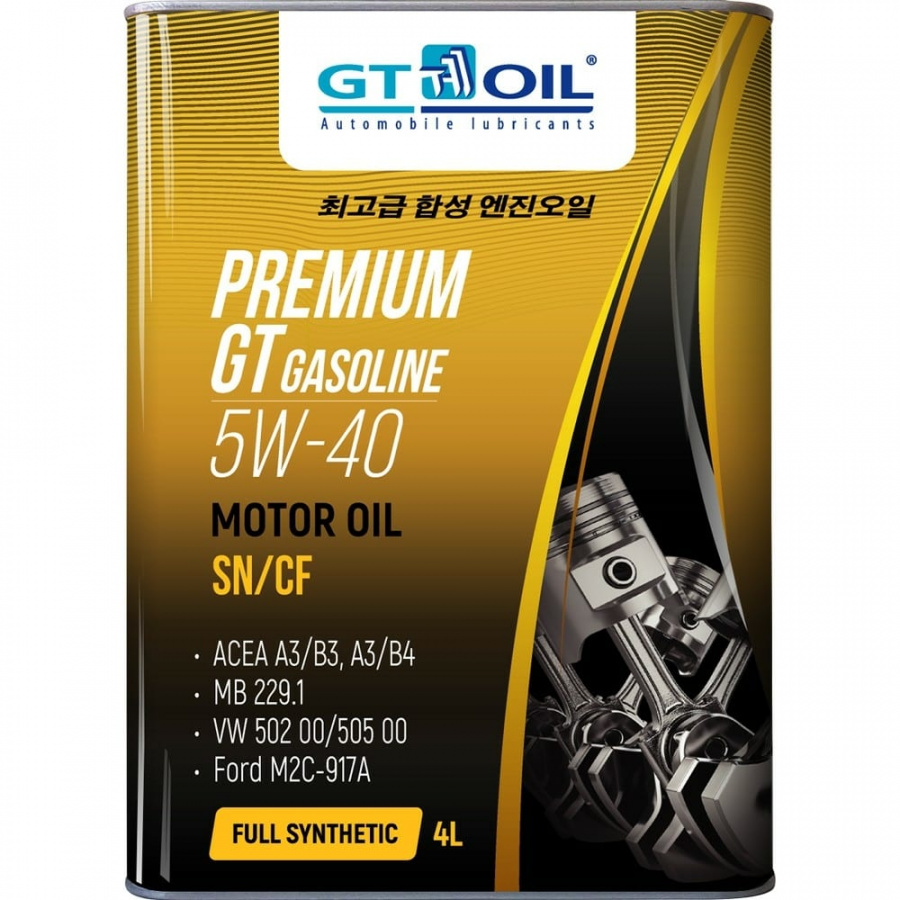 Масло GT OIL Premium Gasoline SAE 5W-40 API SN/CF
