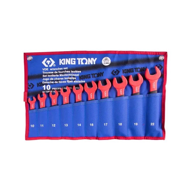 Набор рожковых диэлектрических ключей KING TONY 12FVE10MRN Набор рожковых диэлектрических ключей KING TONY 12FVE10MRN