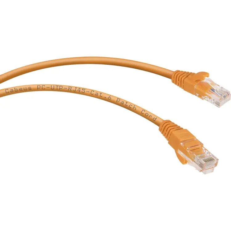 Неэкранированный патч-корд Cabeus PC-UTP-RJ45-Cat.6-3m-OR-LSZH Неэкранированный патч-корд Cabeus PC-UTP-RJ45-Cat.6-3m-OR-LSZH