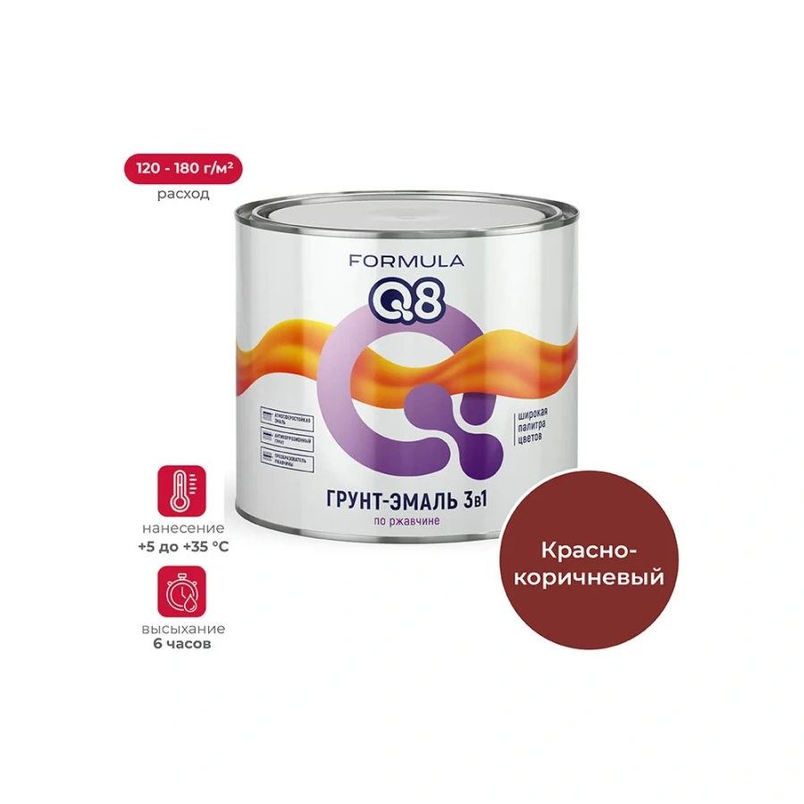 Грунт-эмаль по ржавчине ПРЕСТИЖ FORMULA Q8