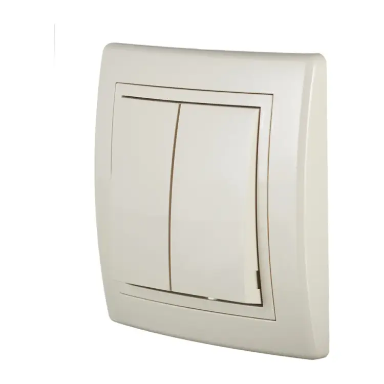 Альтернативный двухклавишный выключатель Aling-conel PRESTIGE 6072.99