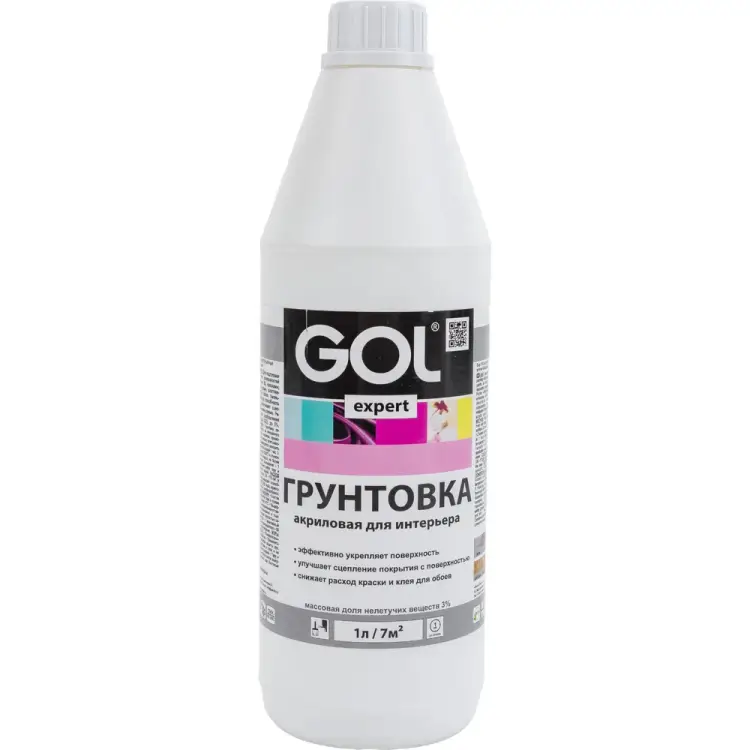 Интерьерная акриловая грунтовка Palizh GOL expert 11605965