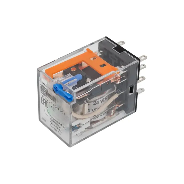 Двухконтактное промежуточное реле DEKraft пр-102 23839DEK