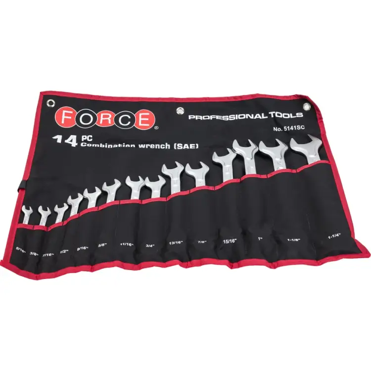 Набор комбинированных ключей FORCE 5141SC Набор комбинированных ключей FORCE 5141SC
