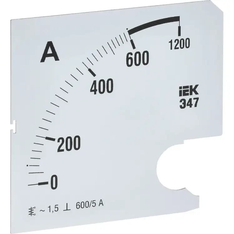 Сменная шкала к амперметру IEK э47 IPA20D-SC-0600