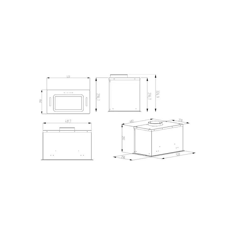 Вытяжка Evelux Arvid 60 BG 00000021165