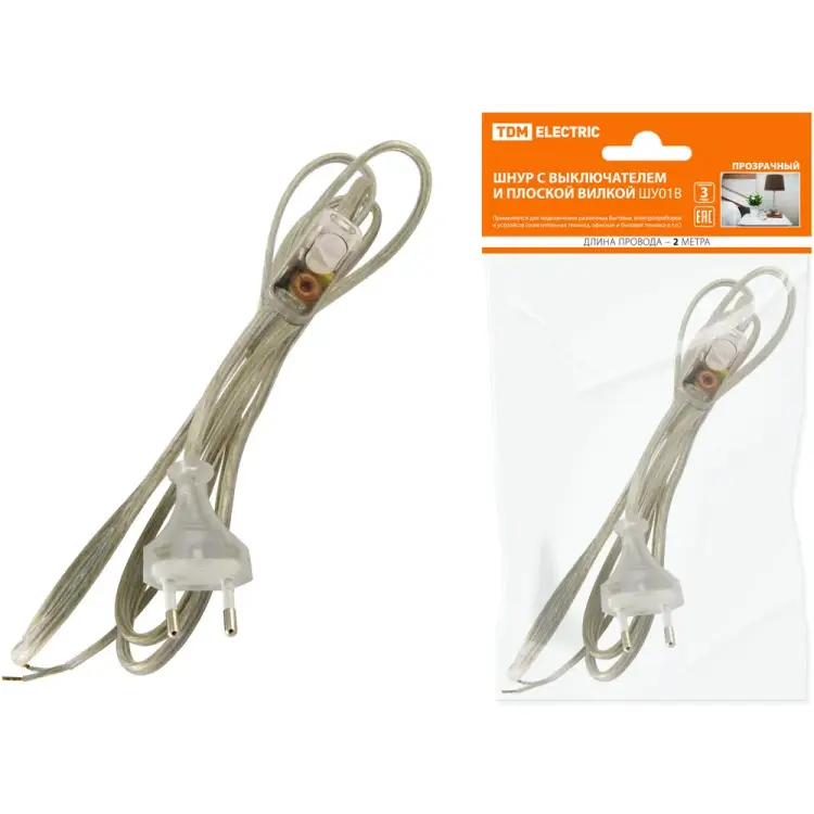 Шнур TDM ELECTRIC ШУ01В SQ1305-0004 Шнур TDM ELECTRIC ШУ01В SQ1305-0004