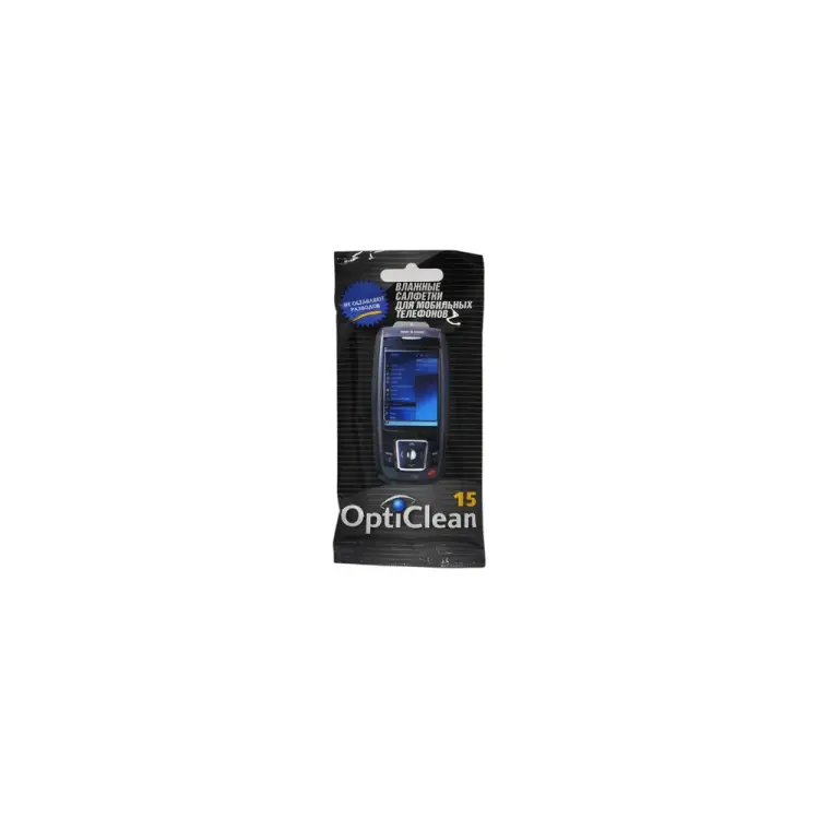 Очищающие влажные салфетки для мобильных телефонов OPTICLEAN OPTI CLEAN 48176