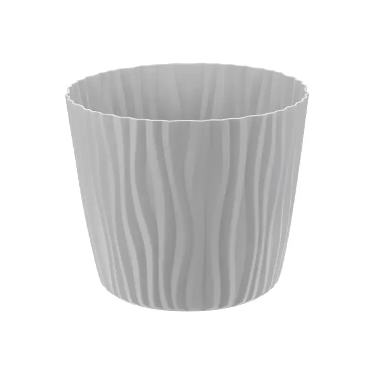 Кашпо IDEA ВОЛНА D200 мм, 4 л, с вкладышем М 3189 М 3189 серый Кашпо IDEA ВОЛНА D200 мм, 4 л, с вкладышем М 3189 М 3189 серый