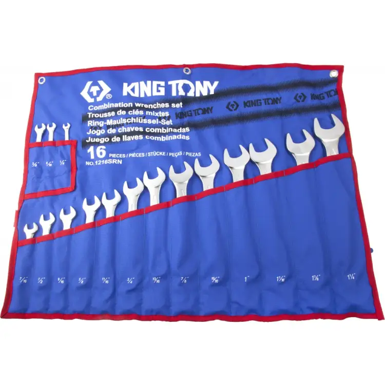 Набор комбинированных ключей KING TONY 1216SRN
