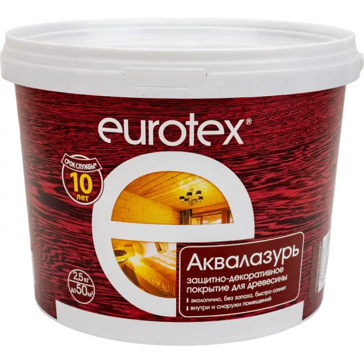 Защитно-декоративное покрытие для древесины Eurotex Eurotex 19964