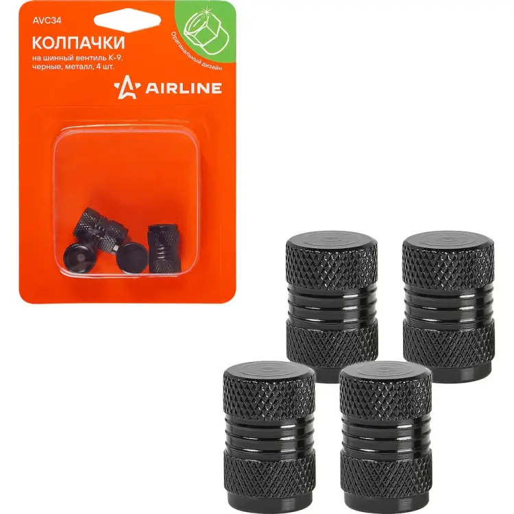 Колпачки на шинный вентиль Airline K-9 AVC34 Колпачки на шинный вентиль Airline K-9 AVC34