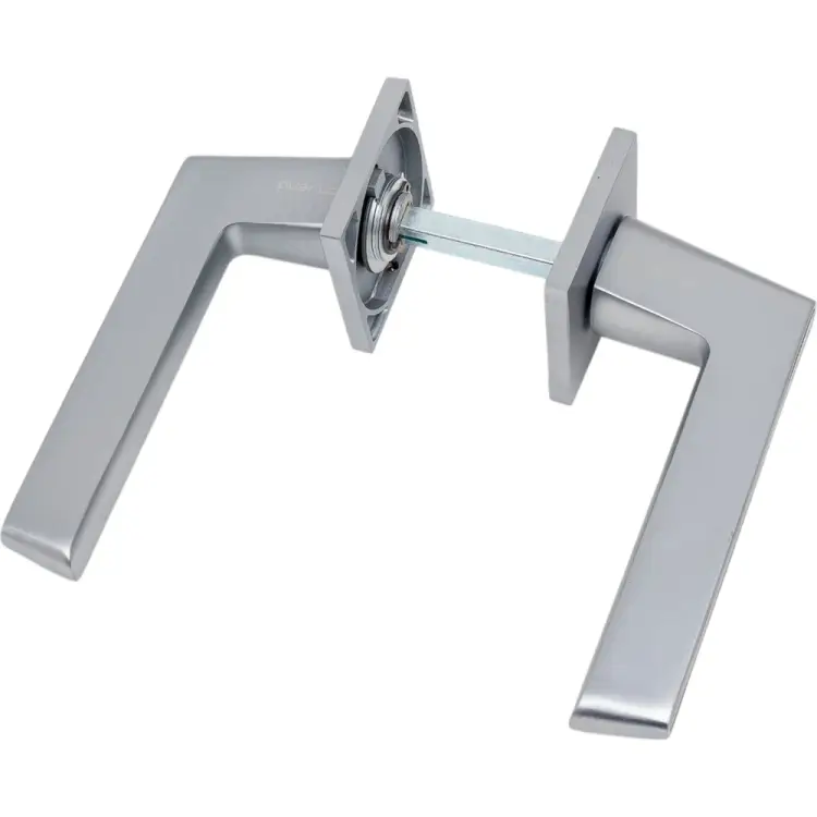 Дверная ручка PUERTO Романо, серия SLIM, супер сатин хром - черный" INAL 556-03 slim SSC/B