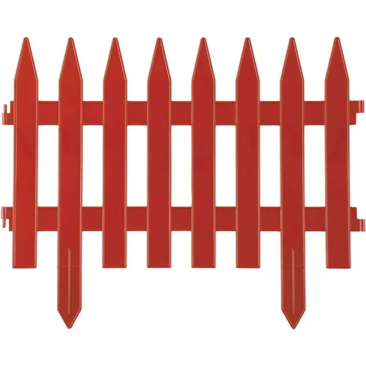 Садовое ограждение ПОЛИМЕРСАД Забор декоративный №1 ПС-ЗД1-терракот