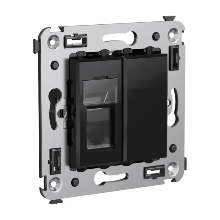 Одинарная телефонная розетка в стену DKC Avanti 4402313