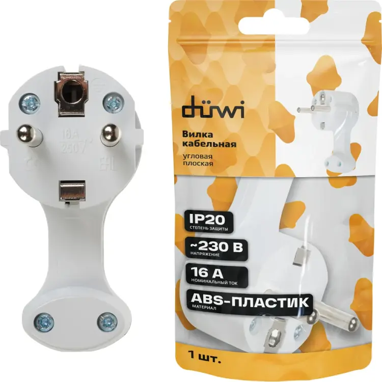 Угловая плоская вилка duwi 30476 0 Угловая плоская вилка duwi 30476 0