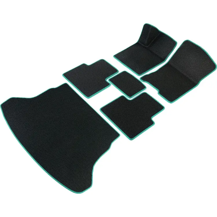 Коврики в салон и багажник для Hyundai Accent 1999-2012 (Хендай Акцент) Vicecar SBDL18001R-изумрудный