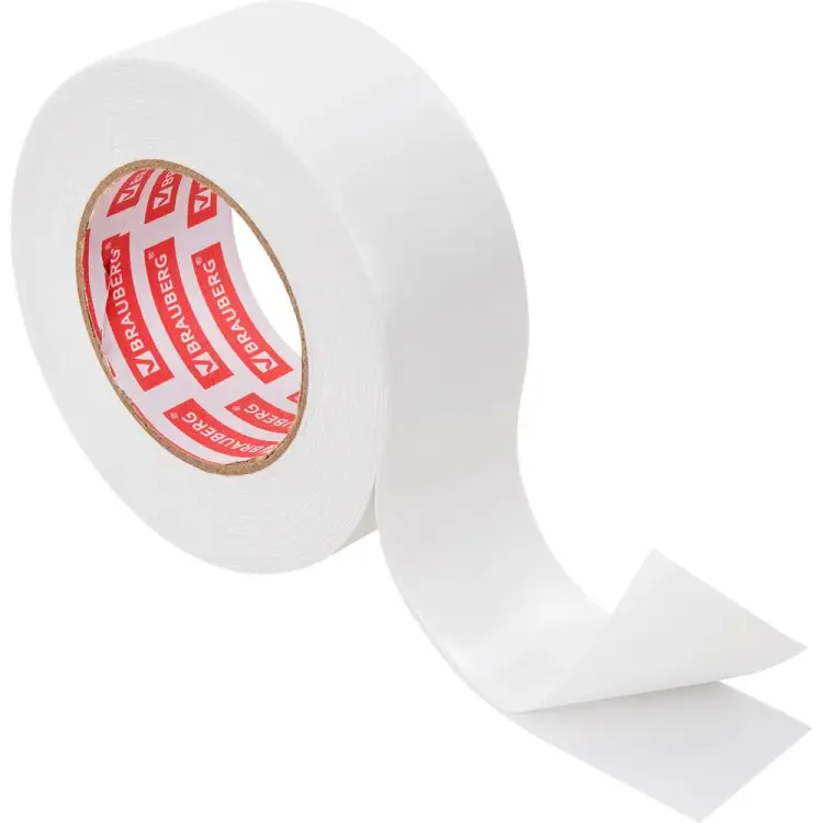 Двухсторонняя клейкая лента BRAUBERG 600485