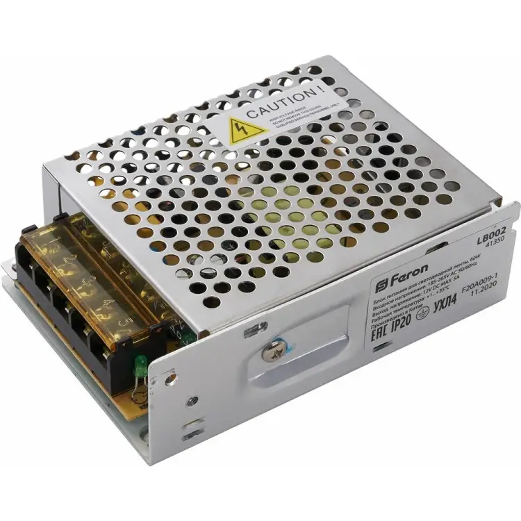 Электронный трансформатор для светодиодной ленты FERON LB002 41349 Электронный трансформатор для светодиодной ленты FERON LB002 41349