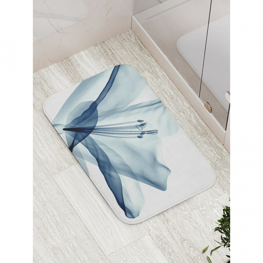 Противоскользящий коврик для ванной, сауны, бассейна JOYARTY Прозрачный цветок
