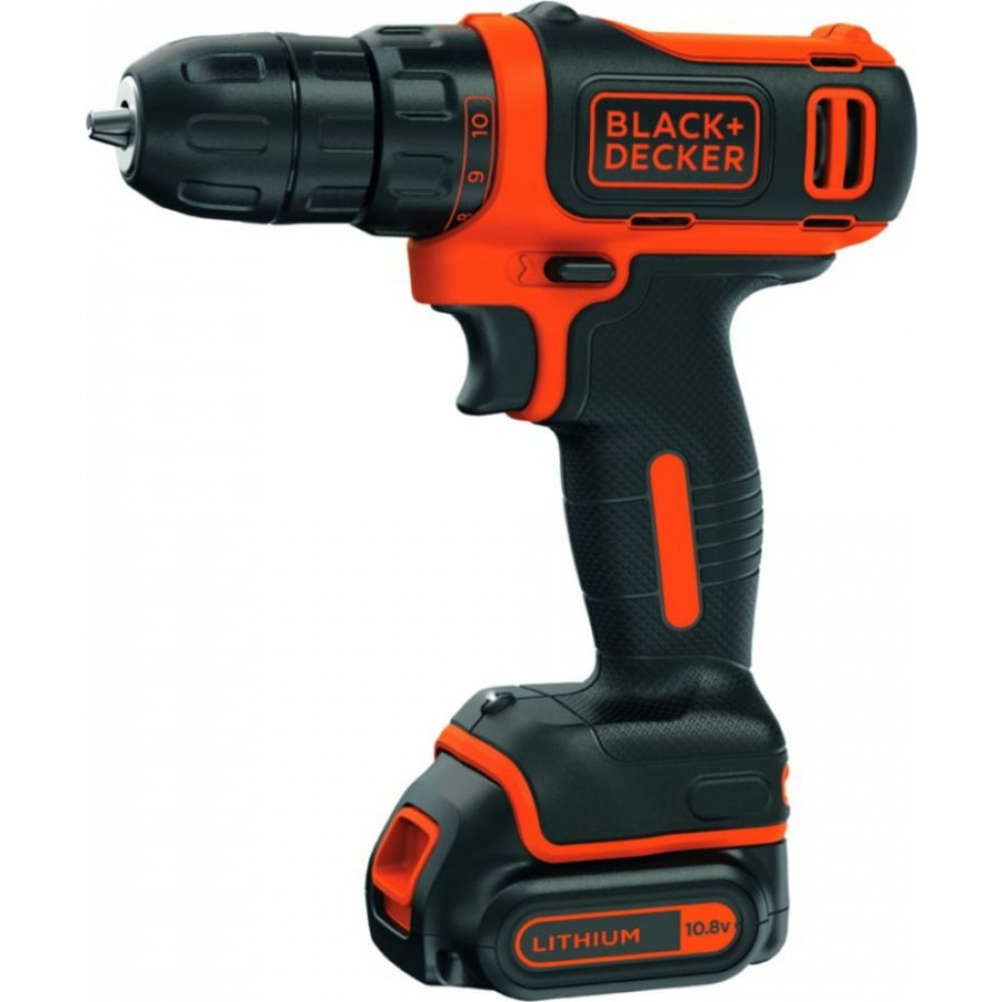 Аккумуляторная дрель-шуруповерт Black+Decker BDCDD12K1B